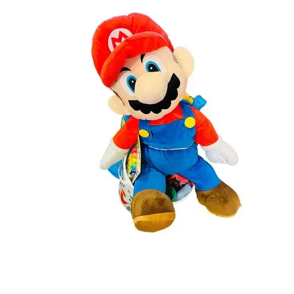 Super Mario Easter bundle 18 in Mario plush 50by70 throw no hanger,peep markers